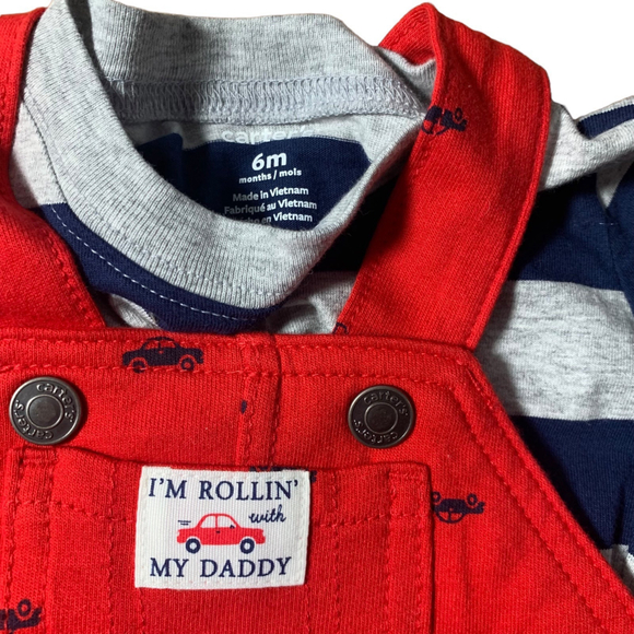 Carter's 2 Piece Jumper Romper sz 6 months - Picture 3 of 3